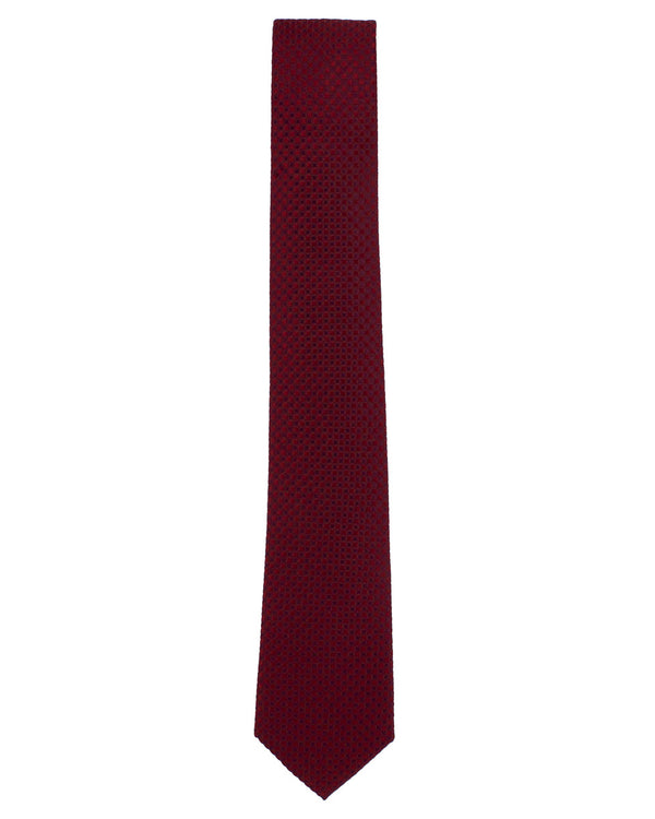 Bordo Waffle Silk Tie